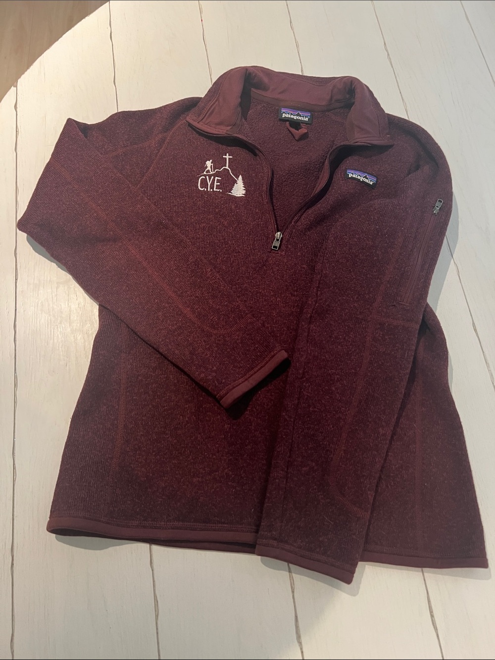 Patagonia Burgundy 1/4 Zip Fleece Pullover